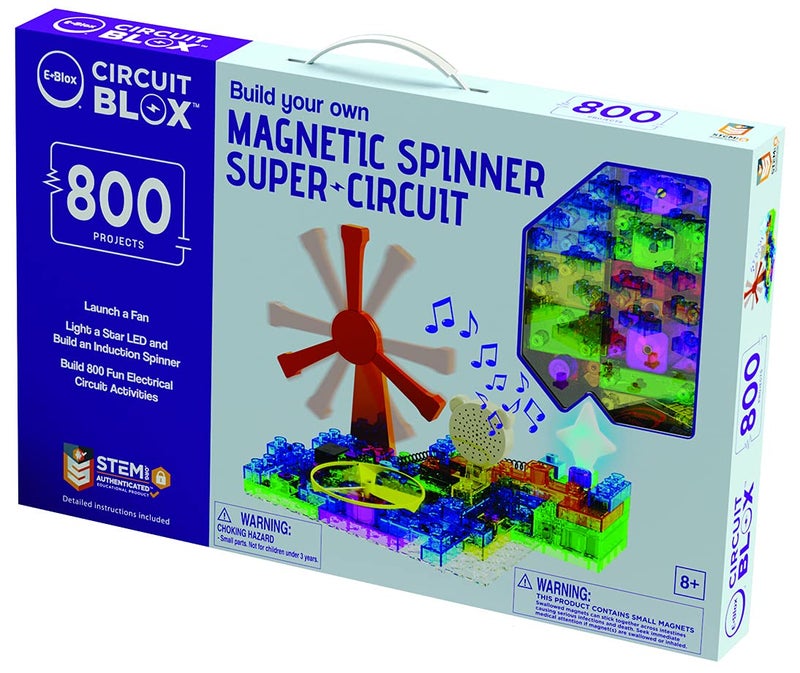 E-Blox EBlox Circuit Blox Builder  800 Projects Circuit Board Building Blocks Coding Kit Toys Set for Kids Ages 8 CB0187 - Image 3