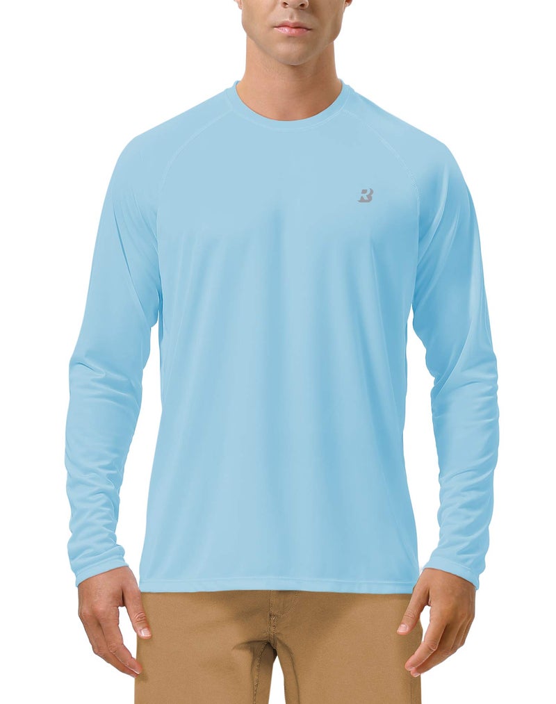 Roadbox Mens UPF 50+ UV Sun Protection Shirts Outdoor Long Sleeve SPF Diving Rash Guard for Fishing Hiking Swimming - Image 1