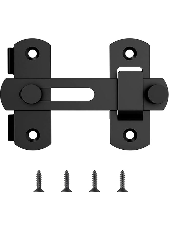 promass 180° Degree Flip Sliding Barn Door Locks, Sliding Barn Door Locks, Stainless Steel Gate Latch Bolt Buckle Lock for Barn Door, Pet Door, Bathroom, Garage, Window, Sliding Door Lock - Image 1