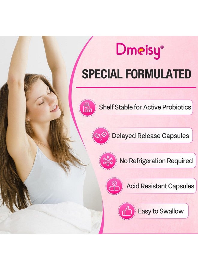 Dmeisy Vaginal Probiotics, 70 Billion CFU Probiotics for Women, 13-in-1 Womens Probiotic & Organic Prebiotics for Vaginal, Urinary, pH Balance, Immune, Gut & Digestive, Bloating Health - 2 Months Supply - Image 4