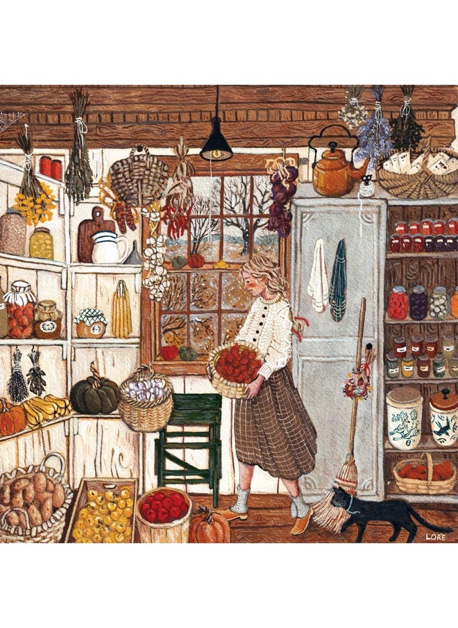 New York Puzzle Company - Loré Pemberton Winter Stores - 500 Piece Jigsaw Puzzle For Family Game Nights By Loré Pemberton  - Image 1