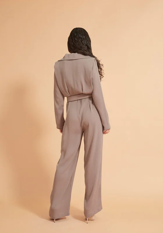 Thouq Relaxed Notched Collar Jumpsuit