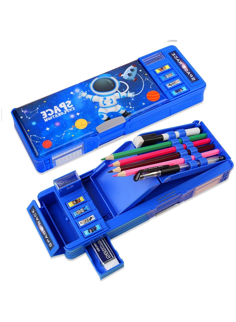 عام تحديث - حقيبة قلم متعددة الوظائف بتصميم لطيف مع حاسبة، مستلزمات مدرسية - Image 1