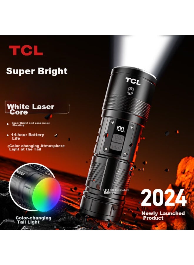 Tcl Td100 High-intensity Flashlight With Ultra-long Battery Life For Outdoor Survival, High Brightness, And Home/outdoor Use, 200000k Lumens - Image 1