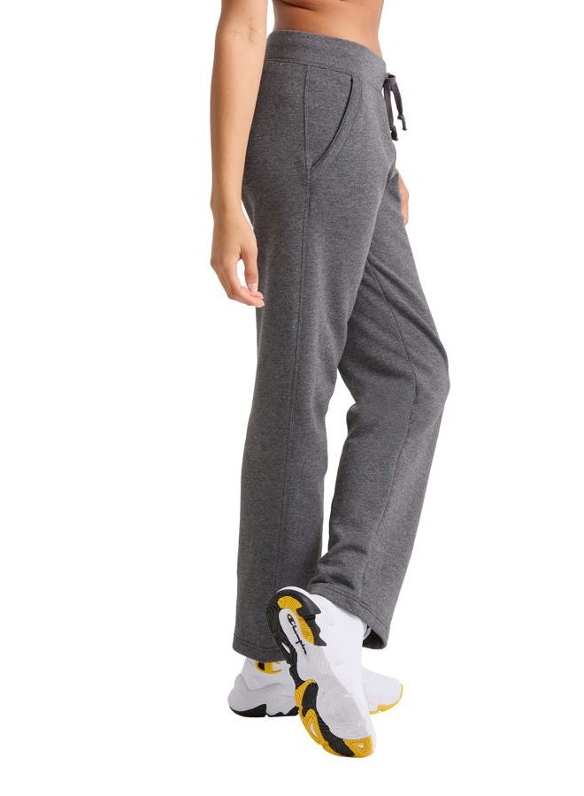 Champion Powerblend Fleece Pants, Women's Soft Sweatpants, Women's Fleece Sweatpants, 31", Granite Heather, XL - Image 3