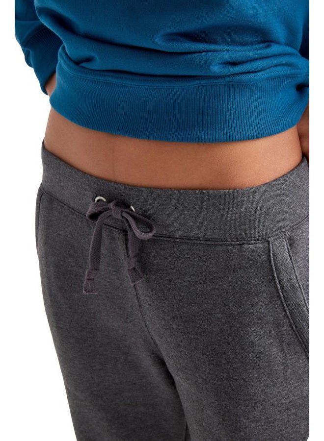 Champion Powerblend Fleece Pants, Women's Soft Sweatpants, Women's Fleece Sweatpants, 31", Granite Heather, XL - Image 4