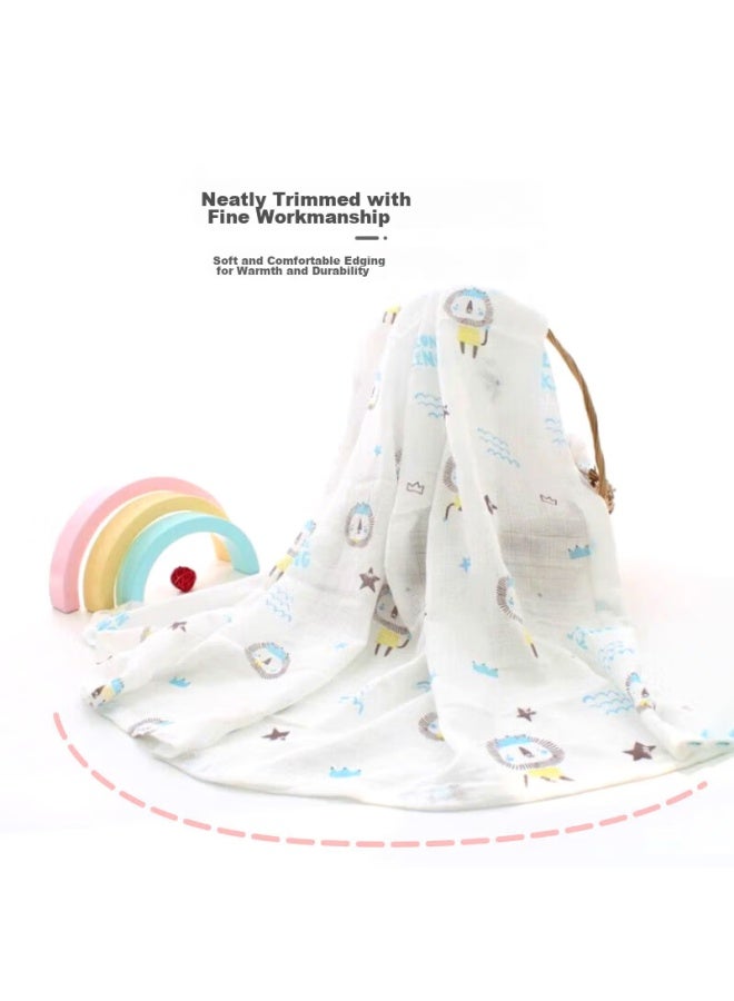 9i9 Baby Swaddle Blanket, Newborn Wrap, Maternity Ward Swaddling Cloth, Single Layer Gauze Swaddle, 97 - Image 5