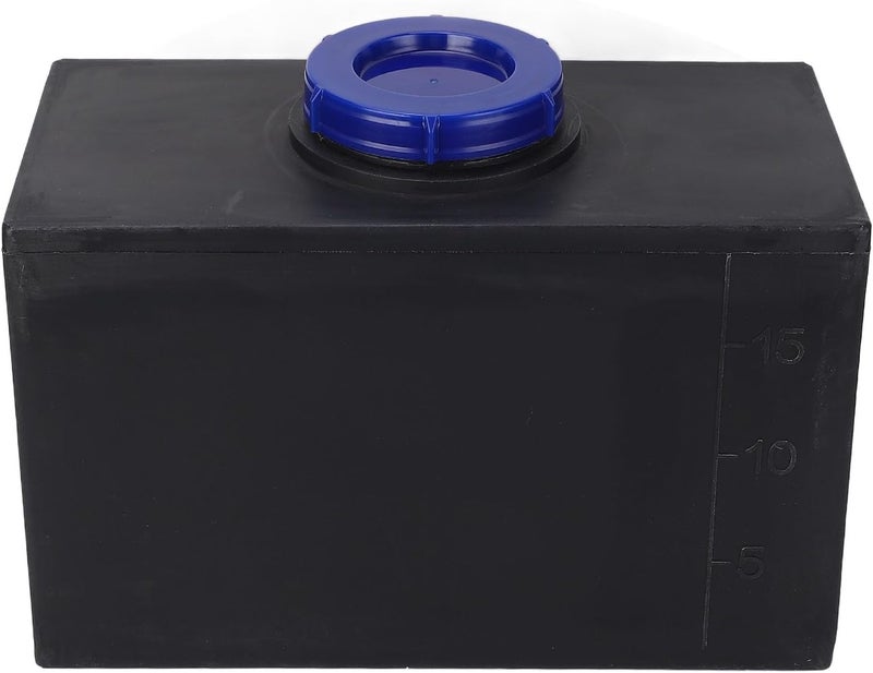Tbest RV Water Storage Tank 5 Gallon Black Square LLDPE Heat Cold Resistance Holding for Trailers Boats Yachts - Image 2