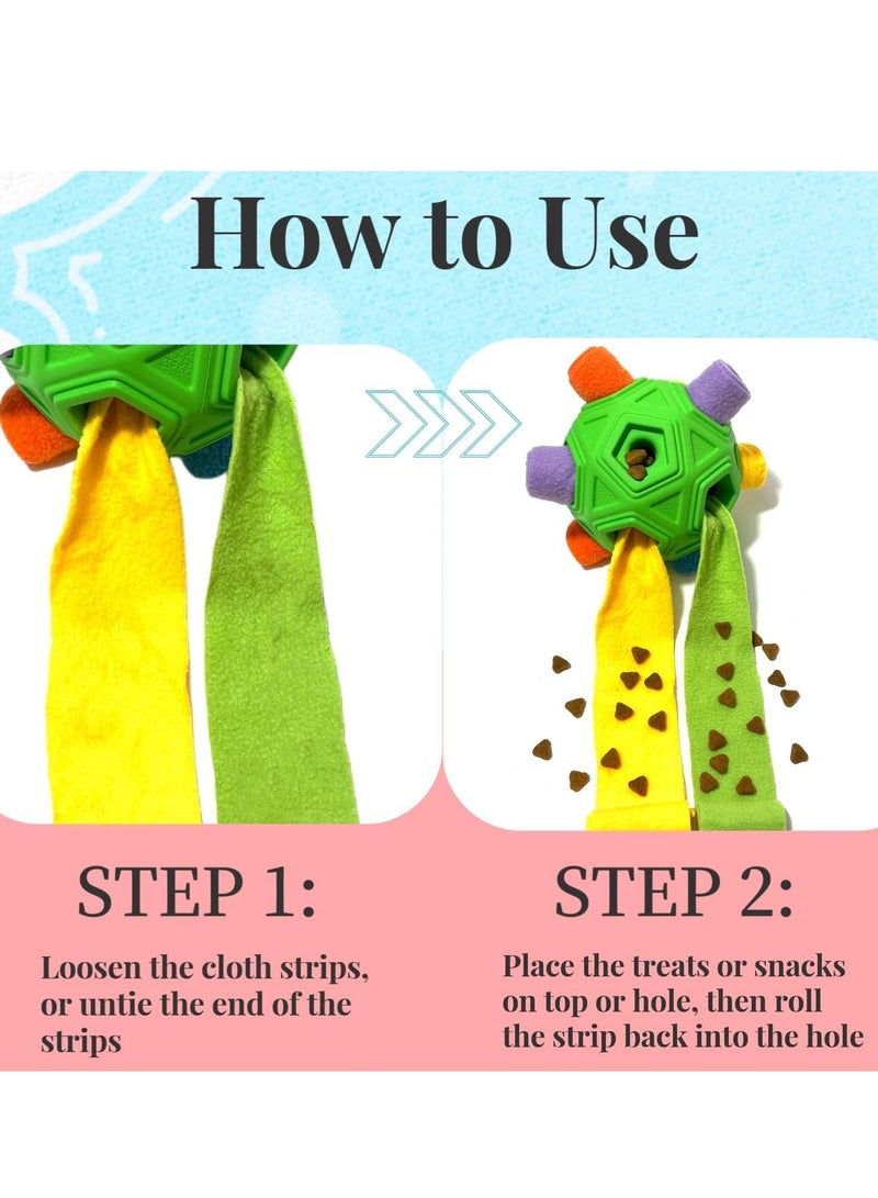 Upgraded Interactive Ball Dog Toys Unbreakable, Portable Dog Enrichment Chew Toys Encourage Foraging Skills Training Puzzle Feeders Toy for Small Medium Dogs (Green) - Image 4