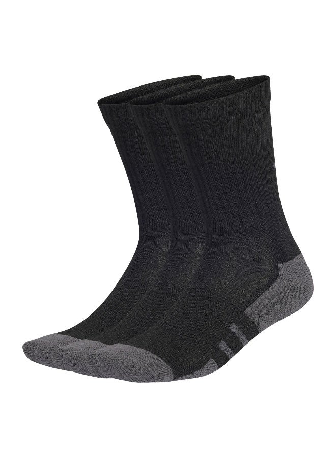 اديداس جوارب أديداس إيس سي سي كرو  قطع للتدريب للرجال والنساء أسود - Image 1