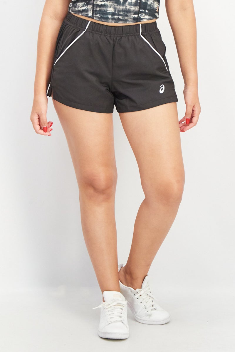 asics Women Sportswear Fit Training Shorts, Black - Image 1