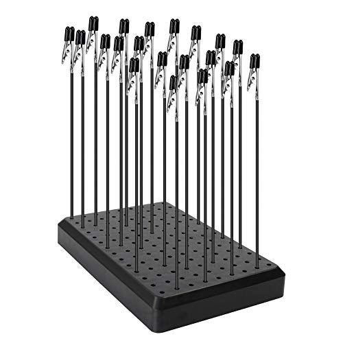 Evemodel GJJC09B 1PC Painting Stand Base and 20PCS Alligator Clip Stick Set Modeling Tools for Airbrush Hobby Model Parts New - Image 1