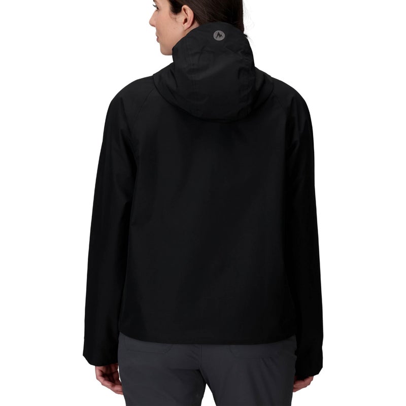 MARMOT Womenâ€™s Cascade Durable & Waterproof Rain Jacket, Black, Small - Image 2
