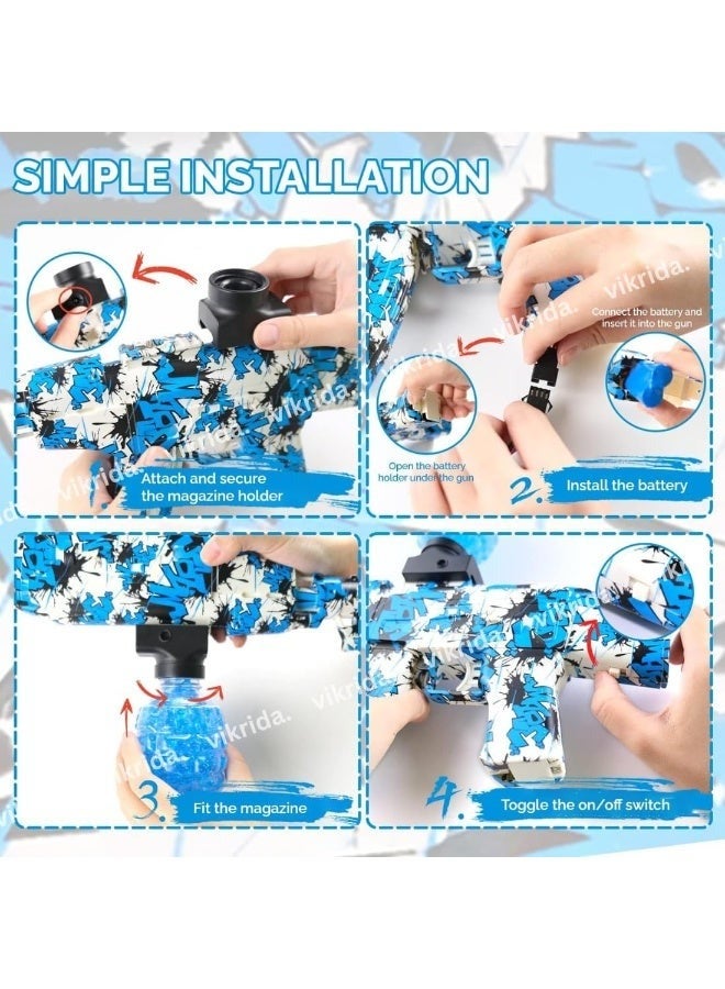 DKH Gel Ball Blaster, High Precision Hydrated Ball Launcher, Rechargeable Outdoor Toy - Image 3