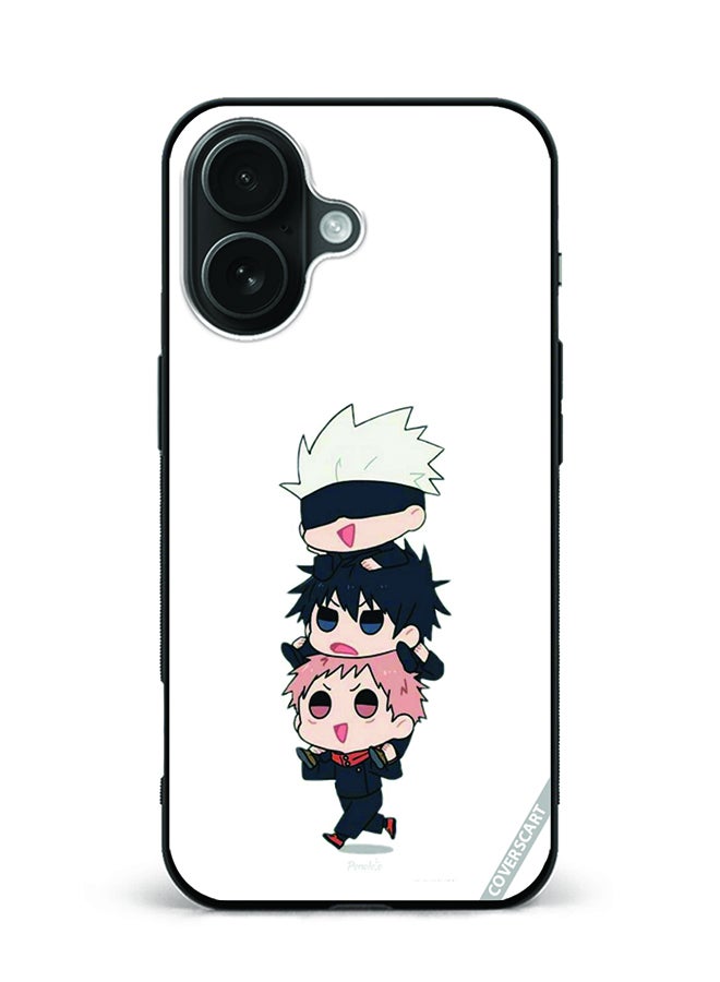 Protective Case Cover For Apple iPhone 16 Plus Jujutsu Kaisen Design Multicolour