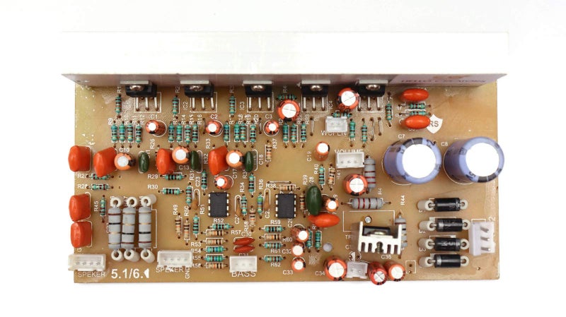 Electronicspices Electronic Spices 5.1-6.1 Stereo Home Theater Audio Amplifier Board Kit 150 Watt with Connector and Bass Boost Support and Electronic Components (Tda 2030) - Image 3