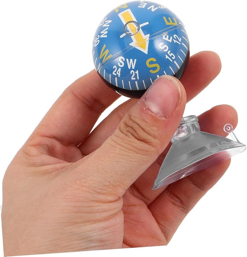 بوصلة كرة قابلة للتثبيت بمصاصة محمولة لسيارة لوحة القيادة للملاحة الخارجية - Image 4