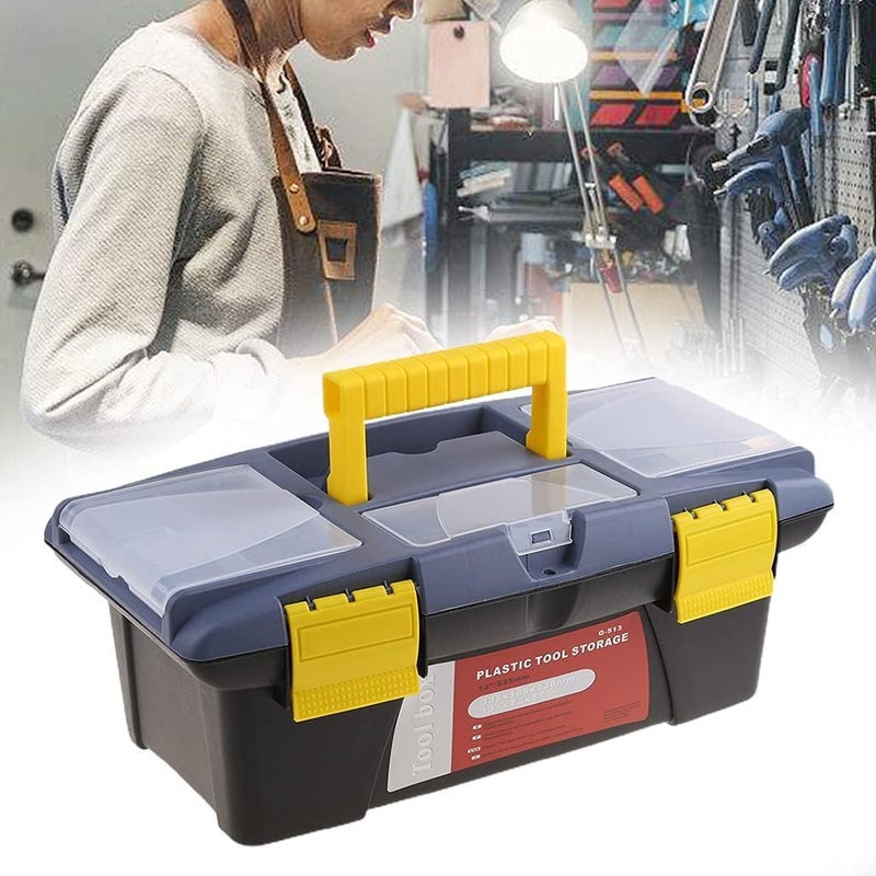 Vroxy Multipurpose Plastic Storage Box for Engineering Tools Hand Tools Organizer Box with Handle for Tools Stationery Household Items Accessories Hardware 1Pcs - Image 5