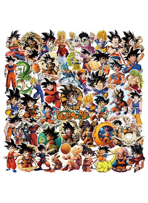 50-Piece Anime Stickers Waterproof Vinyl Stickers for Laptop