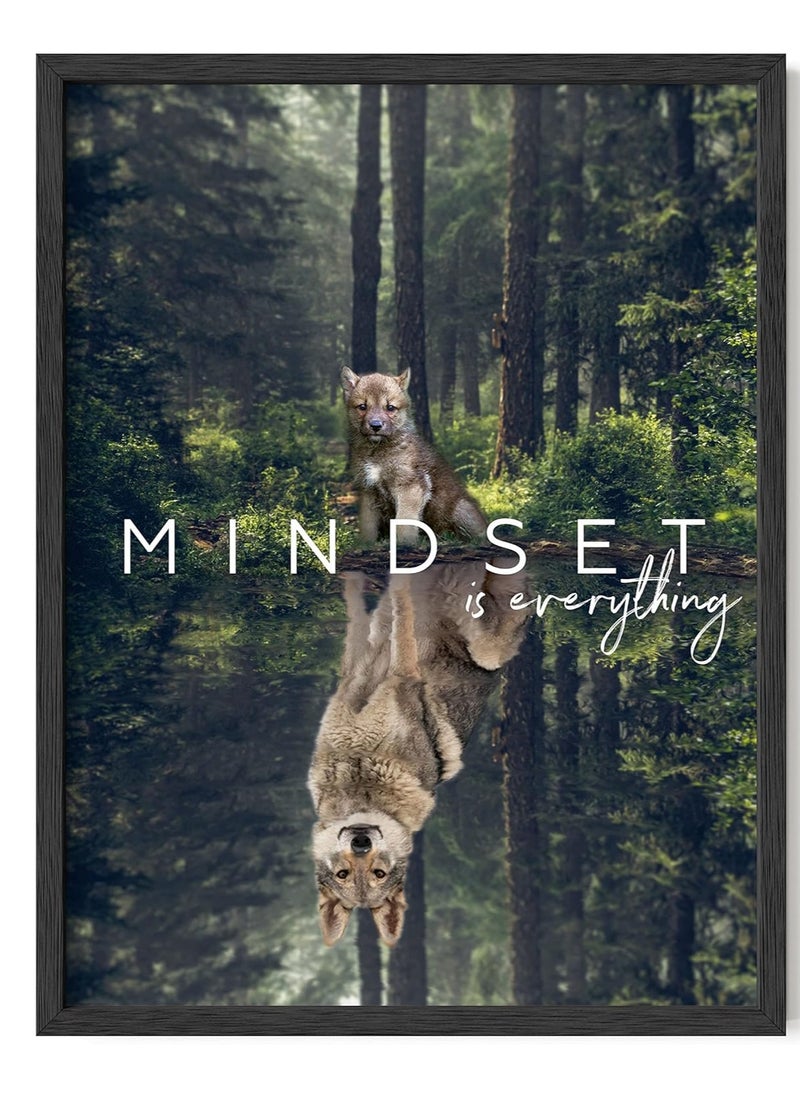 Today Idea - Mindset Is Everything Wall Art - Motivational Posters For Office, Classroom Inspirational Posters for Motivational Art Prints, Inspirational Quotes (Unframed, 12x16) - Image 1