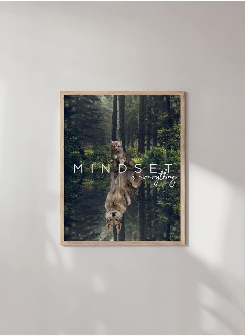 Today Idea - Mindset Is Everything Wall Art - Motivational Posters For Office, Classroom Inspirational Posters for Motivational Art Prints, Inspirational Quotes (Unframed, 12x16) - Image 1