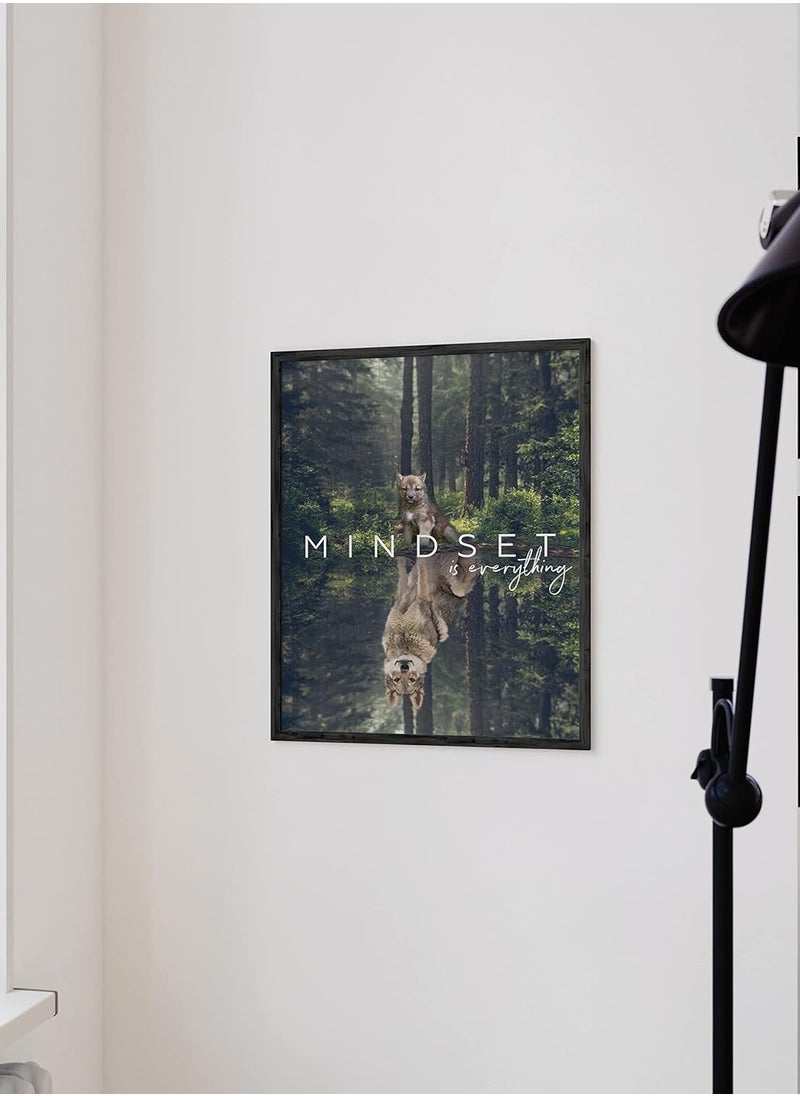 Today Idea - Mindset Is Everything Wall Art - Motivational Posters For Office, Classroom Inspirational Posters for Motivational Art Prints, Inspirational Quotes (Unframed, 12x16) - Image 1