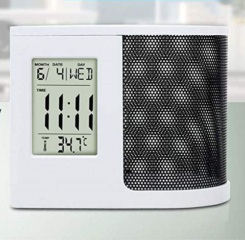 Stupefying Stupefying Clock with TumblerStationary Holder and Slide Out DrawersMulti 