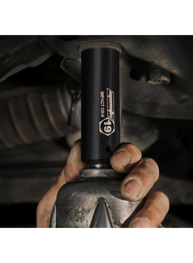 EPAuto 1/2-Inch Drive Metric Deep Impact Socket Set, 11 Sockets - Image 2