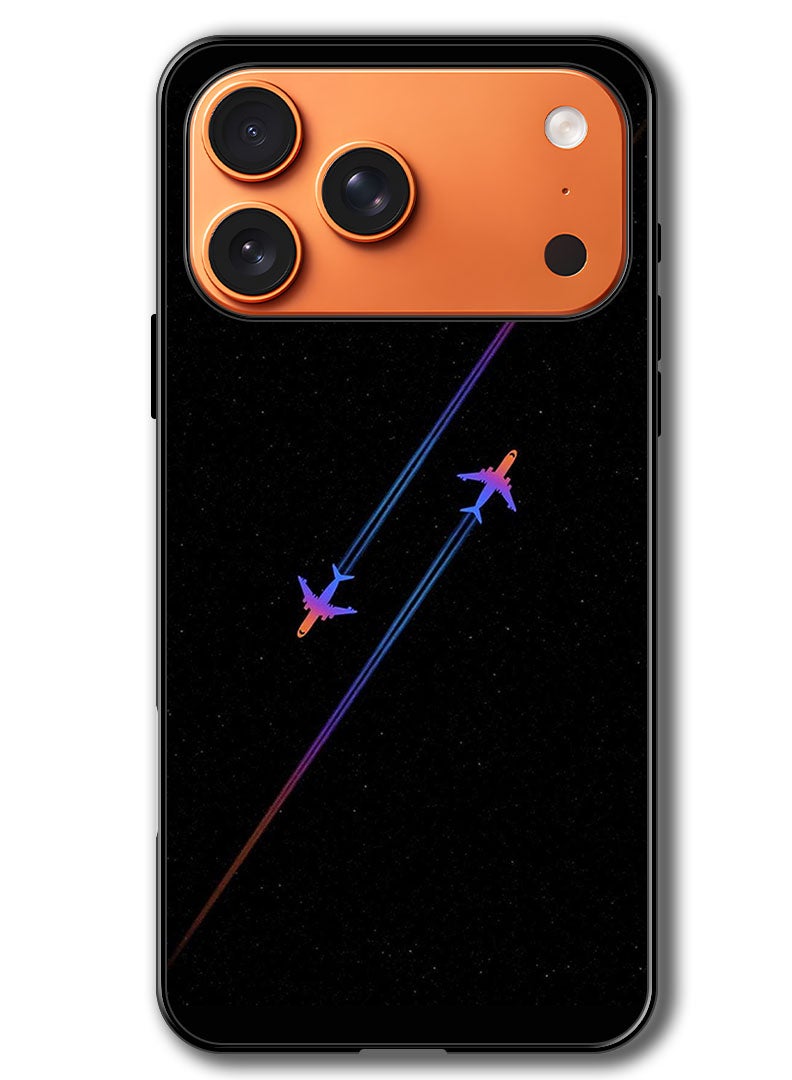 Theodor Case Compatible with Apple iPhone 17 Pro Max 6.9 Inch Protection Shockproof Bumper Cover Airplanes - Image 1