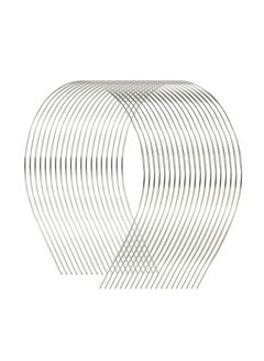Lawie 20 Pack Bulk 1.5Mm Width Thin Silver Plain Blank Hard Metal Headbands Skinny Men Wire Hair Bands Clasps Tiara Crown Hair Holder Diy Craft Accessories For Women  - Image 3