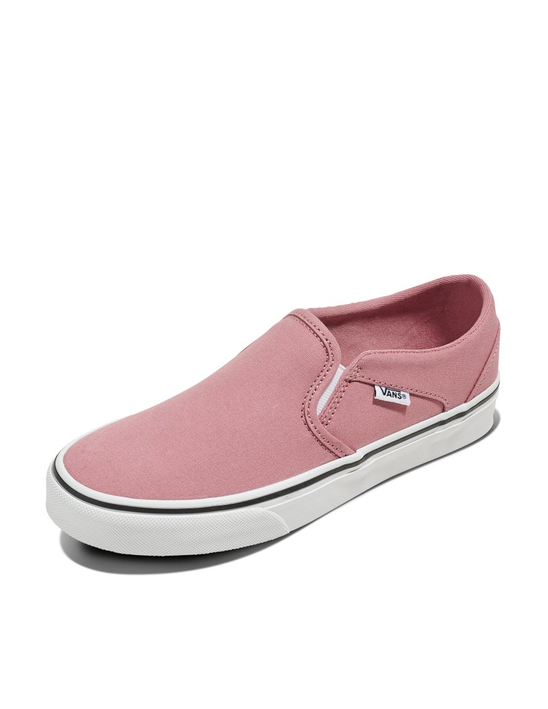 Vans Women's Asher Slip-On Shoe - Casual Sneakers for Walking, Fashion & Work. Canvas Dusky Rose. 7.5 - Image 1