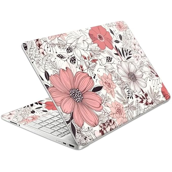 rayihni LAPTOP SKIN DECAL HP 15.6" - BOTANICAL, LAPTOP COVER STICKER, NO CUTTING REQUIRED, NO BUBBLE, WATERPROOF, SCRATCH RESISTANT - INCLUDING WIDE SCREEN AND WRIST PAD - Image 1