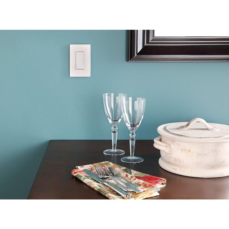 Lutron Claro Light Switch Cover Plate, 1 Gang Wallplate, for Decorator Light Switches, Rocker Light Switch Cover, Outlet Cover, Screwless Switch Plate Cover, Satin, SC-1-SW, Snow - Image 3