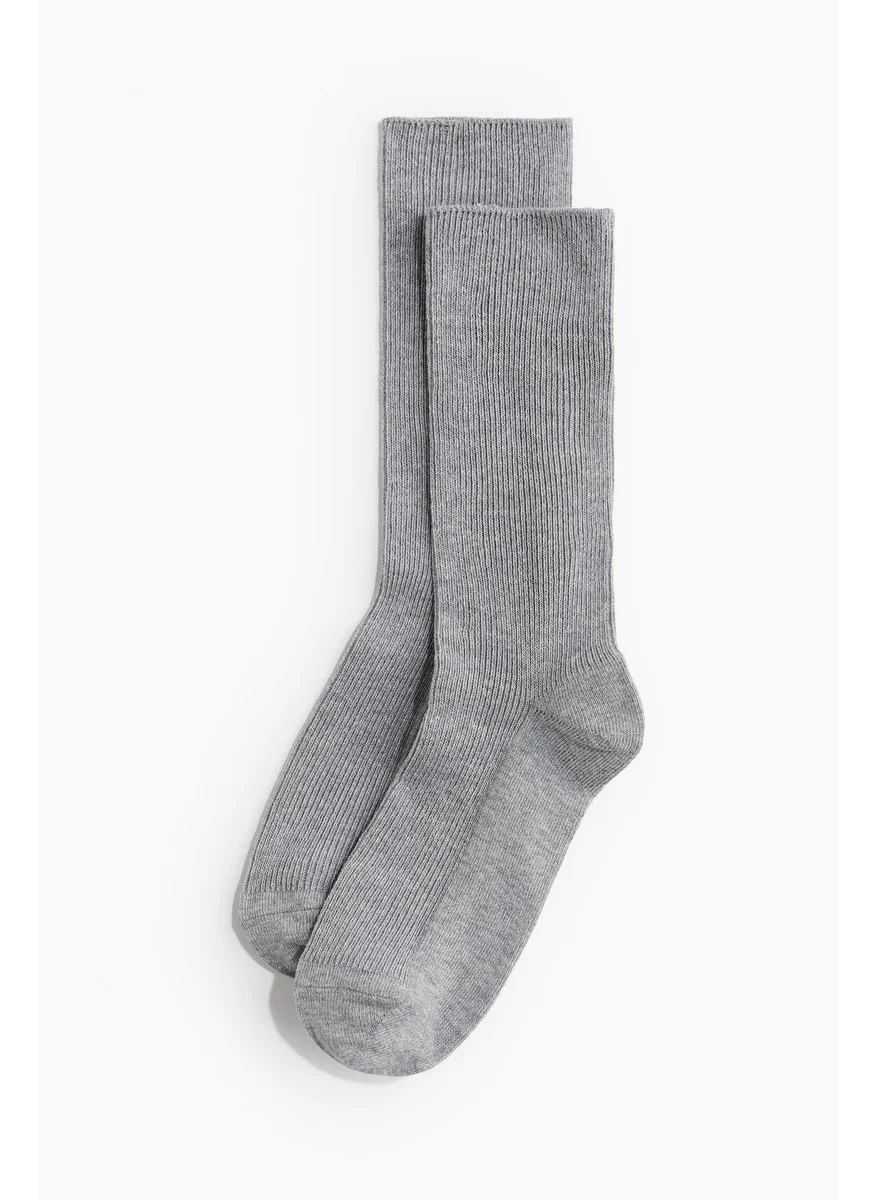 H&M 3-Pack Ribbed Socks