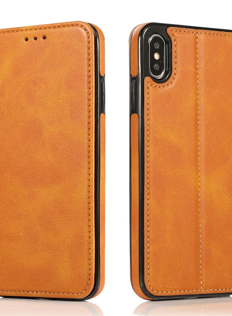 Loquat Suitable For iPhone Flip Type Fall Proof Leather Case - Image 1