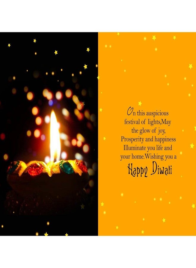 Alwaysgift Happy Diwali 2 Diyas, Ladies Wallet, Smiley Keychain,s & Greeting Card Combo Set - Image 3
