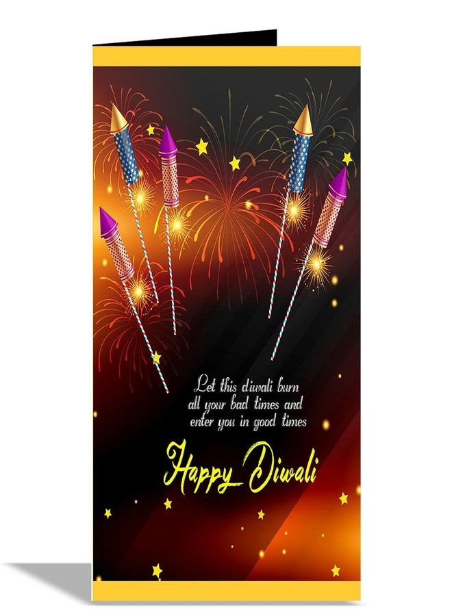 Alwaysgift Happy Diwali 2 Diyas, Ladies Wallet, Smiley Keychain,s & Greeting Card Combo Set - Image 2