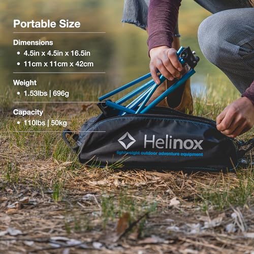 Helinox Table One Lightweight, Collapsible, Portable, Outdoor Camping Table, Black - Image 3