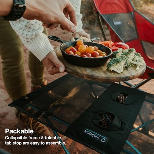Helinox Table One Lightweight, Collapsible, Portable, Outdoor Camping Table, Black - Image 4