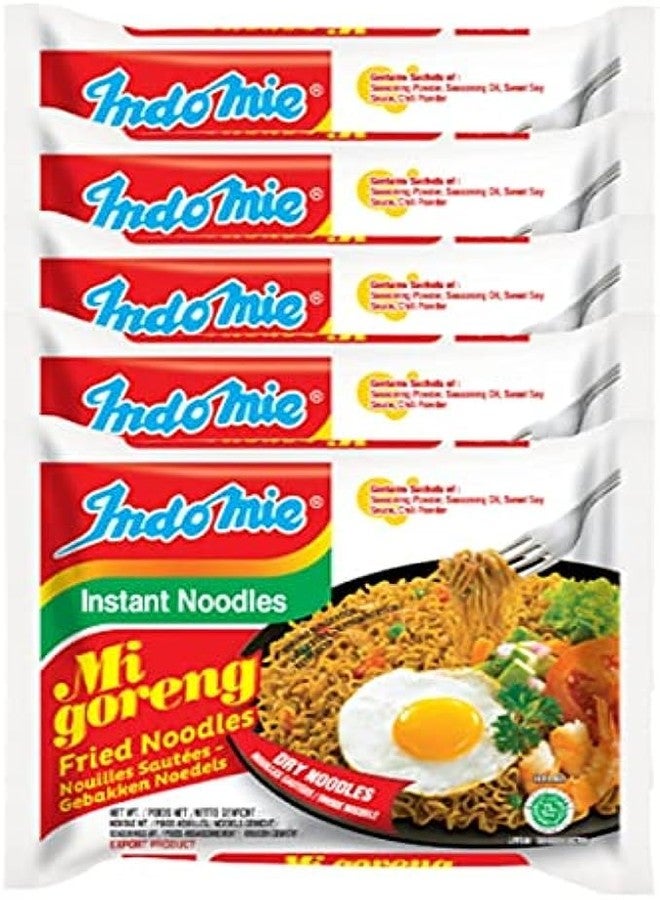 Indomie Spicy Fried Instant Noodles, 79 grams, Pack of 5
