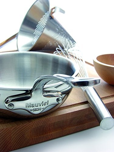 Mauviel M'Cook 5-Ply Polished Stainless Steel Chef Pan With Cast Stainless Steel Handle, 3.4-qt, Made In France - Image 3