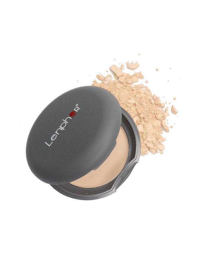 Lenphor Perfect Matte Face Compact Powder Enrich With Vitamin E Long Lasting & Lightweight Face Powder For Women Makeup Powder & Face Powder For Women & Girls Lanolin & Paraben Free Caramel - Image 2