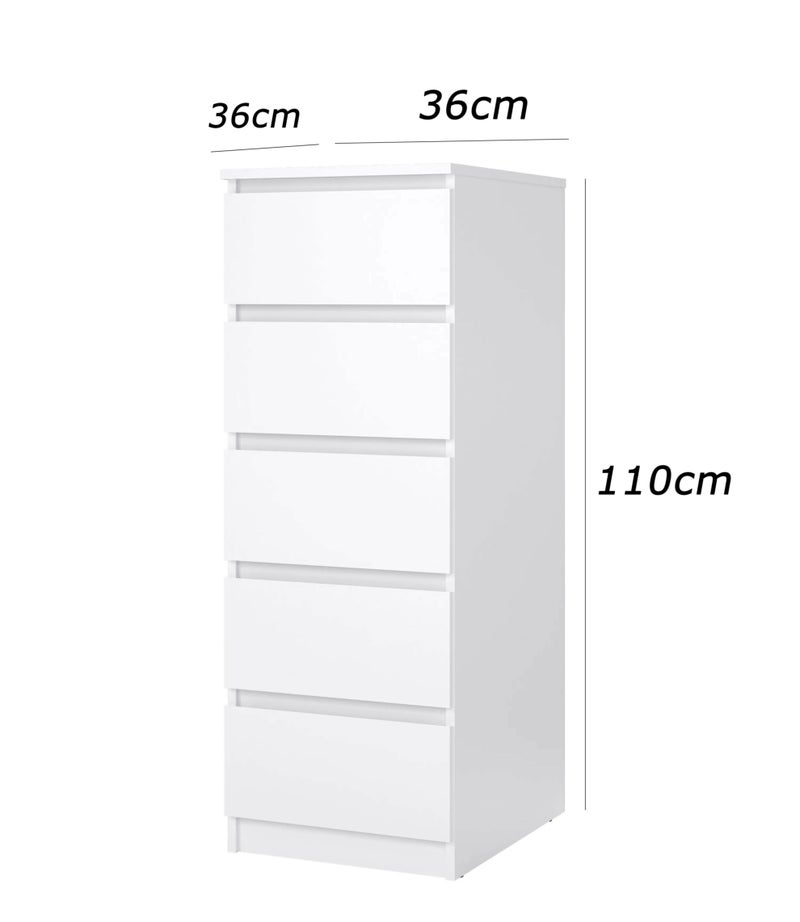 فرنتشر ستور وحدة ادراج مودرن ام دى اف - ارتفاع 110 سم - عرض 36 سم - عمق 36 سم ، من فرنتشر ستور. - Image 5
