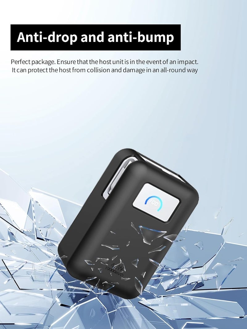 WUNIAK Case for Anker Nano(45W 10000mAh), Soft Silicone Protective Portable Scratch Shock Resistant Shell，Black - Image 5