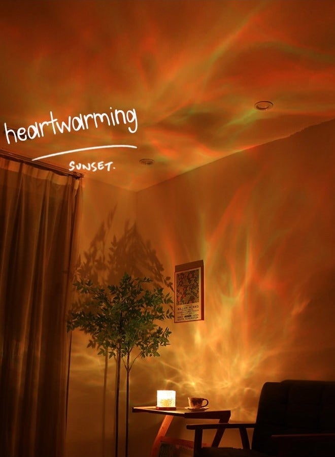 Water Ripple Night Light Creative Bedside Flame Atmosphere Light Romantic Gift Starry Sky Projection Light - Image 3