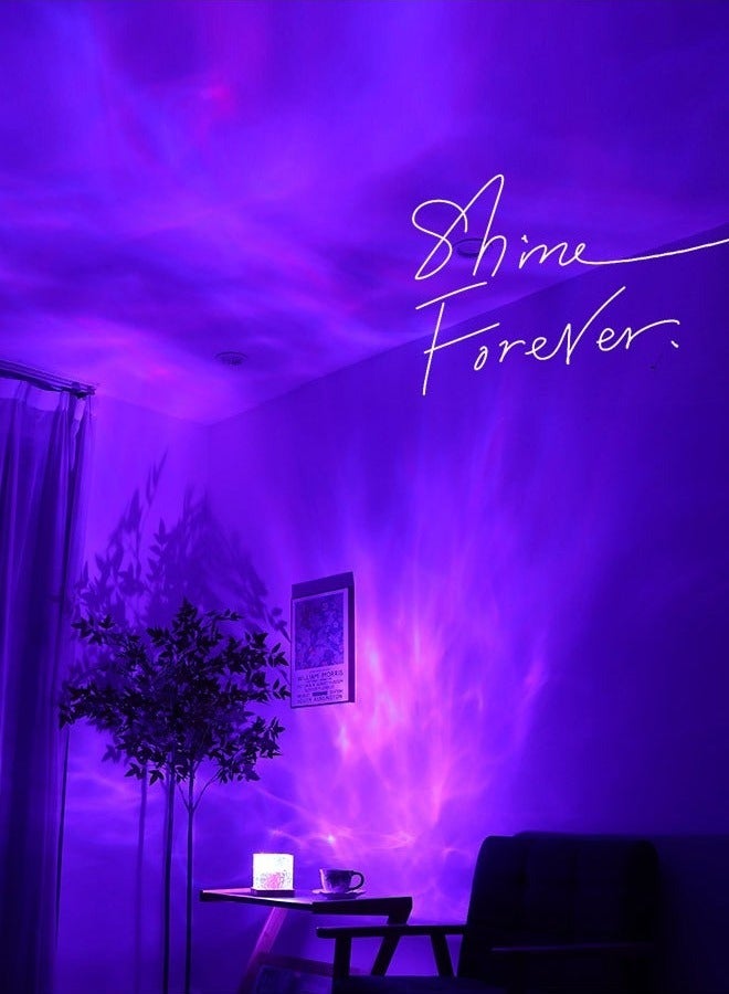 Water Ripple Night Light Creative Bedside Flame Atmosphere Light Romantic Gift Starry Sky Projection Light - Image 5