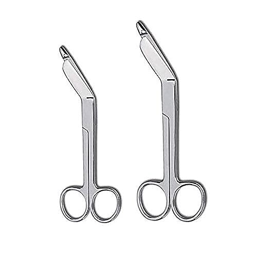 FORGESY Lister Bandage Scissors 2 Piece Set - 5.5"& 7.5"Surgical Instruments Made of Premium Grade Stainless Steel Ideal for EMTs, Medical Students, Paramedics, Doctors. Veterinarians, Nurses - Image 1