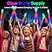 wellent 225 Foam Glow Sticks Foam Light Up Sticks Party Supplies with 3 Mode Colorful Flashing Glow Sticks Bulk Party Pack Led Foam Sticks for Birthday Wedding New Year Carnival Concert - Image 4