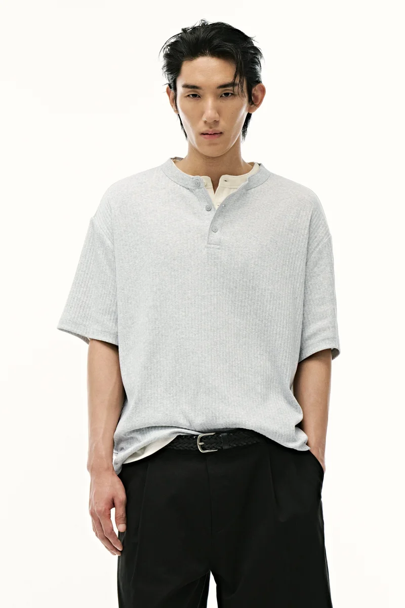 Loose Fit Henley top