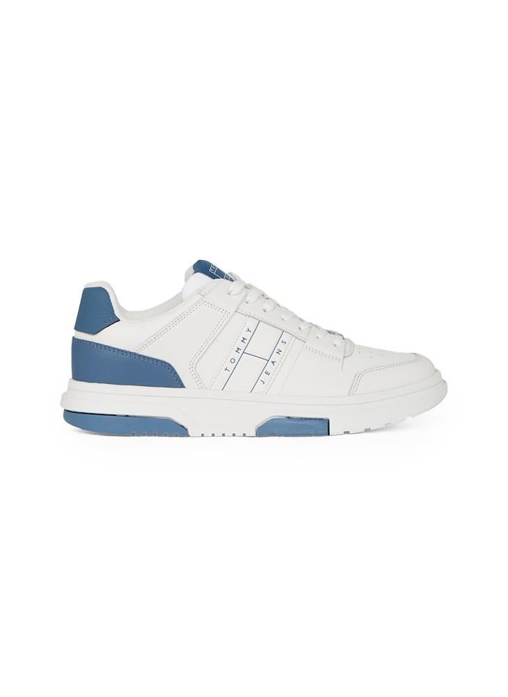 TOMMY JEANS Lace Up Low Top Leather Sneakers  - Image 1